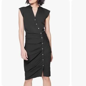 Veronica Beard ruched shirt dress